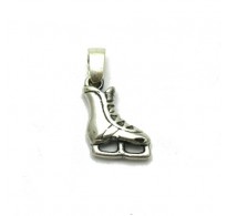 PE001127 Sterling silver pendant Skates Solid 925 Charm